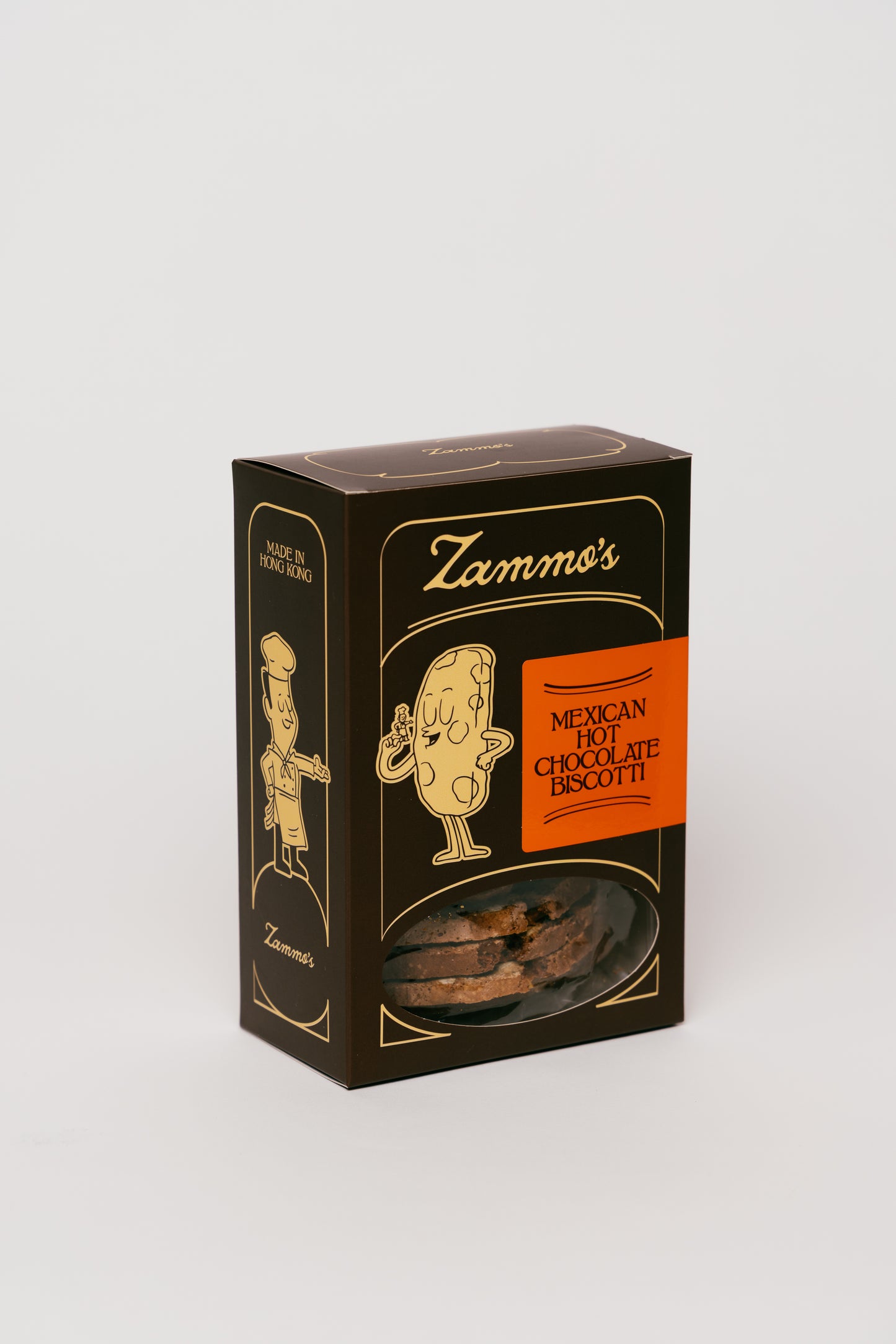 Mexican Hot Chocolate Biscotti 150g – cocoa cinnamon chili. Rich chocolate biscotti slices with warming spices