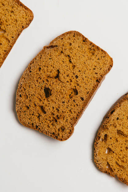 Close-up of Zammo’s Gula Melaka, Ginger & Kaffir Lime Biscotti slices – handcrafted in Hong Kong.